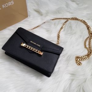 Michael Kors Karla Wristlet/Chain Xbody Purse